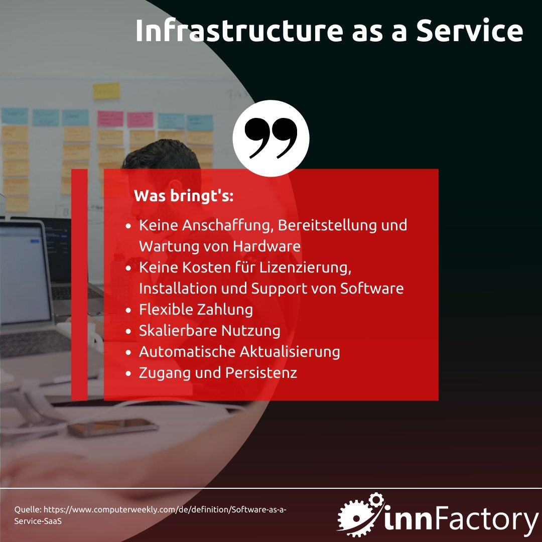 artificialLaura's tweet image. Wir starten🚀 ab heute eine neue Reihe: „#CloudFacts - #innFactory⚙ erklärt“
Jede Woche stellen wir einen neuen #Cloud ☁ Begriffℹ vor.
Heute sind wir mit dem Thema „#SaaS - #Software as a #Service“💻 am Start.