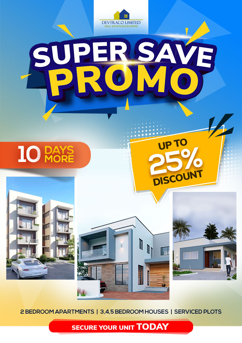 DevtracoLimited's tweet image. 10 Days more, have you purchased your dream home yet? Contact us on  ow.ly/IL9n50GqS7C or call us on 0243400300.

#DevtracoCourts #DevtracoLimited #RealEstate #GhanaRealEstate #Promo