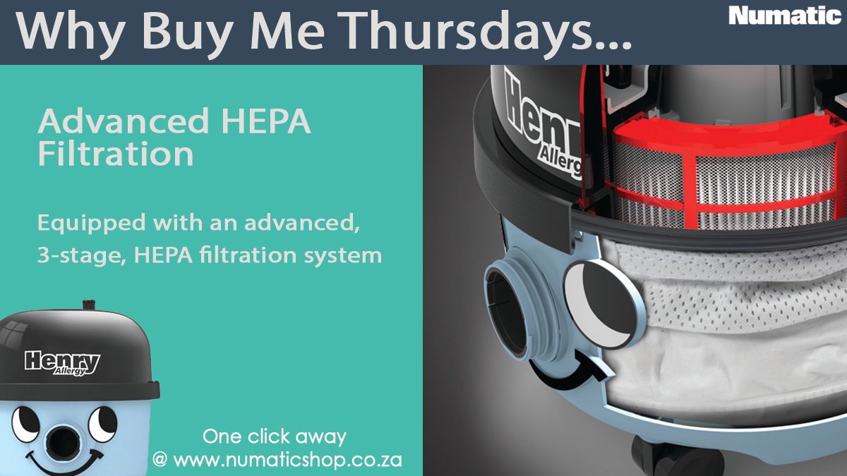 NumaticIntSA's tweet image. #Why_Buy_Me #Henry #Allergy

Henry Allergy is much more than any ordinary vacuum, trapping particles up to 800 times smaller in width than a human hair.