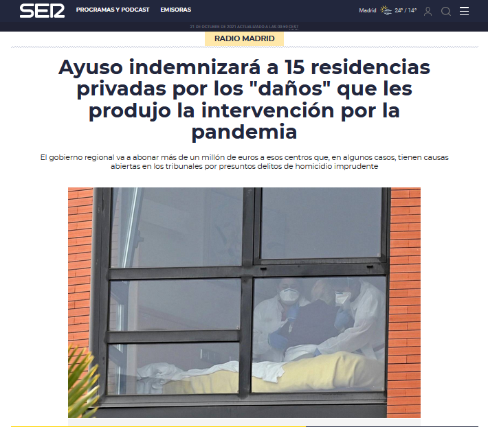 EconoCabreado's tweet photo. ✅PP, VOX y Ana Rosa culparon a @PabloIglesias de lo que pasó en las residencias
✅PP y VOX votan en contra de investigar qué paso realmente
✅Hoy Ayuso les paga 15 millones de euros de nuestros impuestos a las residencias privadas

Así funciona esto... https://t.co/DqxeLnAzAE