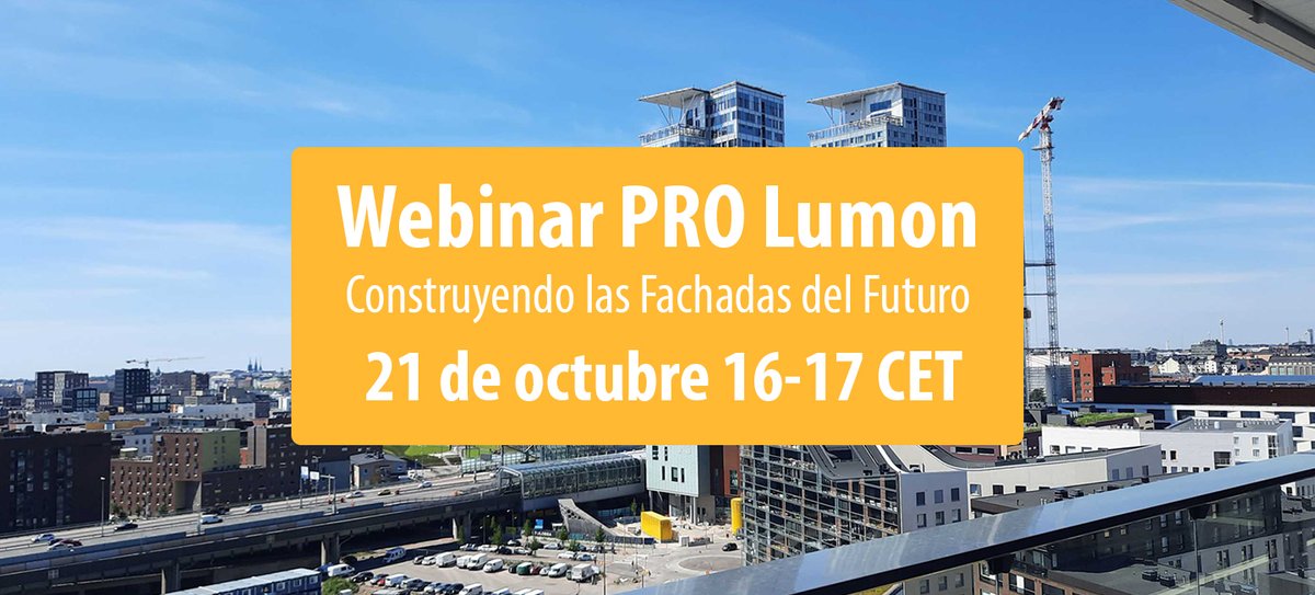 LUMON_Spain's tweet photo. 📣 HOY 21 de octubre #WebinarPRO 📣
💻 Construyendo las fachadas del futuro
#Webinar #Gratis
🌍 El futuro de las ciudades pasa por pensar proyectos arquitectónicos duraderos, eficientes y adaptados a los cambios en el clima.
Inscríbete:
👉 https://t.co/2zGQcFv6VC https://t.co/1QriTukSuG