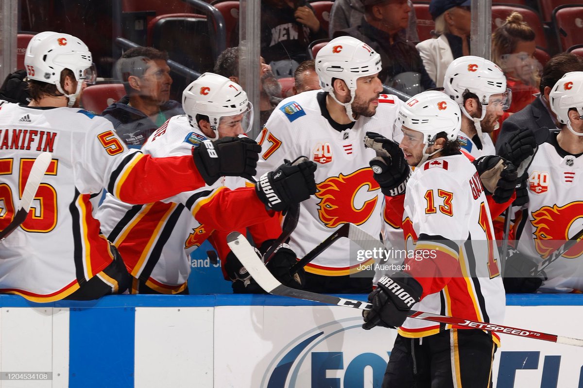 Today, the #Flames will play a regular-season game in the United States for the first time since March 1, 2020.

On that date, they defeated the Florida Panthers 3-0. Gaudreau, Lucic, and Brodie scored for Calgary and Cam Talbot posted a 38-save shutout. https://t.co/nq00qBiX88