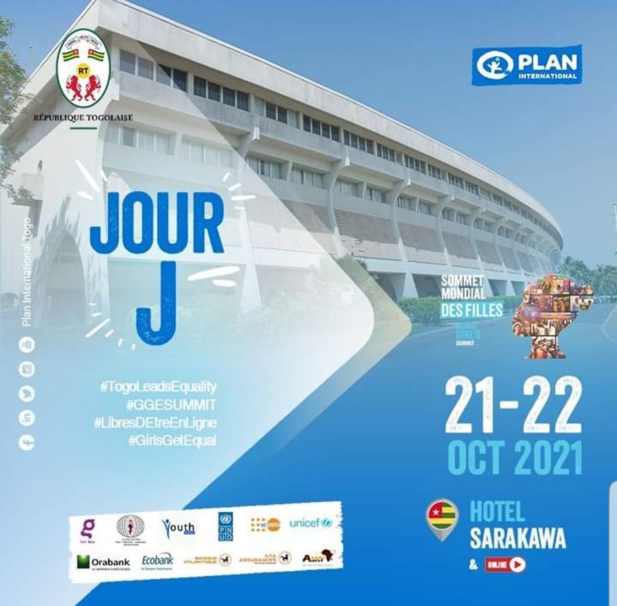 Ca y est on y est.
Soyez cablés sur <a href="/PlanIntTogo/">Plan International Togo</a> pour ne rien manquer.
#GGESummit2021 
#togoleadsequality