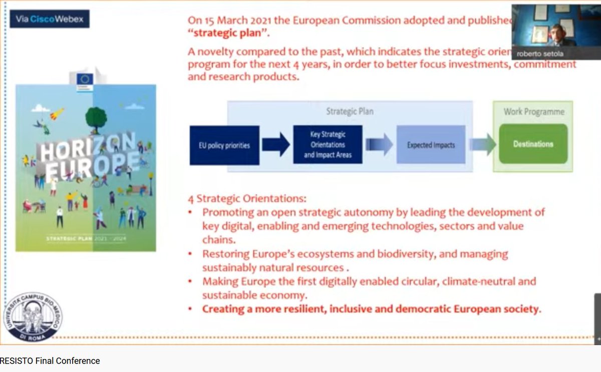 <a href="/RESISTO_project/">RESISTO</a> final conference: The Resilience in the telecommunication Infrastructure: lesson learned from the <a href="/RESISTO_project/">RESISTO</a>  Live in YouTube bit.ly/3bRFLRp