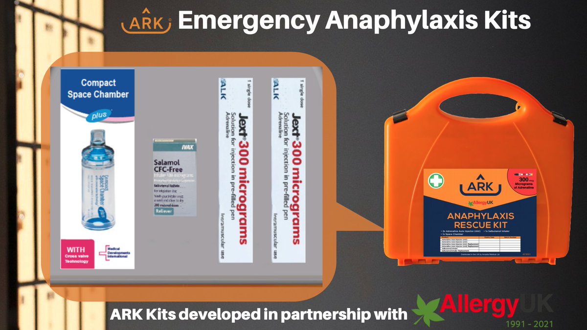 ARK comes pre-packed with either 150 or 300mcg adrenaline auto-injectors along with other essential medication. User guides and all suggested guideline documents are included. ARK can be wall mounted or portable, especially useful for school away days
arkinschools.com