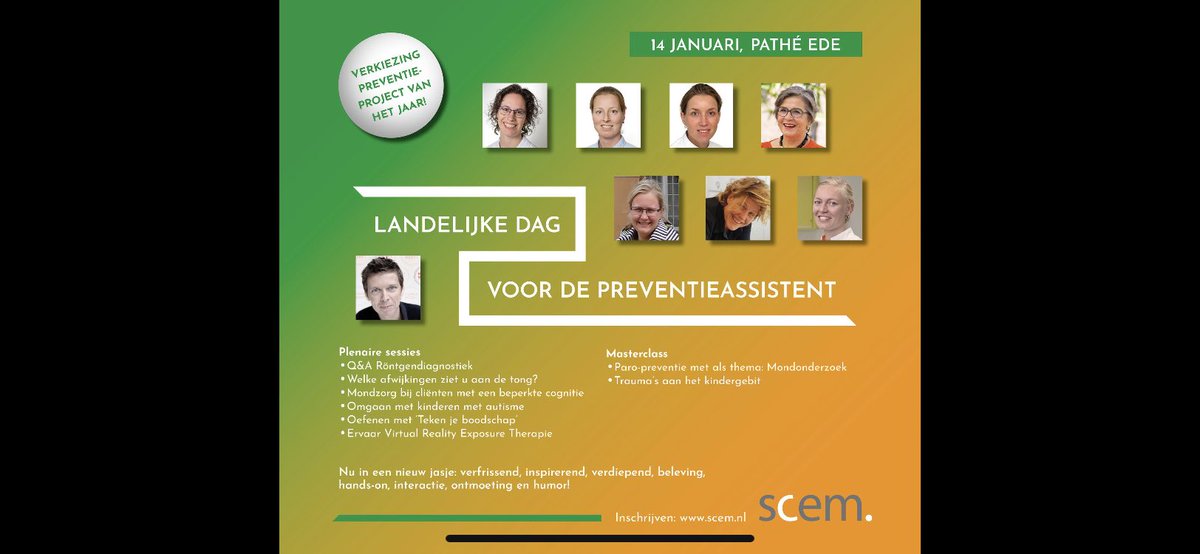 Save the date! Dag voor de Preventieassistent, vrijdag 14 januari 2022! Goede inhoud, met een vleugje entertainment!  <a href="/KNMTnieuws/">KNMT</a> <a href="/Mondzorg8erhoek/">Lieneke de MONDernemer💋</a> #mondzorg #SCEM