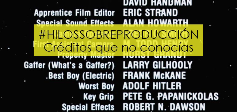 nachocavada's tweet photo. 🎞️¿Alguna vez habéis visto los créditos de una peli/serie y os habéis preguntado qué hace un “best boy” o un “runner”?

Hoy, en los #HilosSobreProducción, os hablo de algunos puestos que quizá no conocéis y os dejo un bonustrack con los más EXTRAÑOS que he visto.

Va hilo👇🏼 https://t.co/LeLIgQ82NP