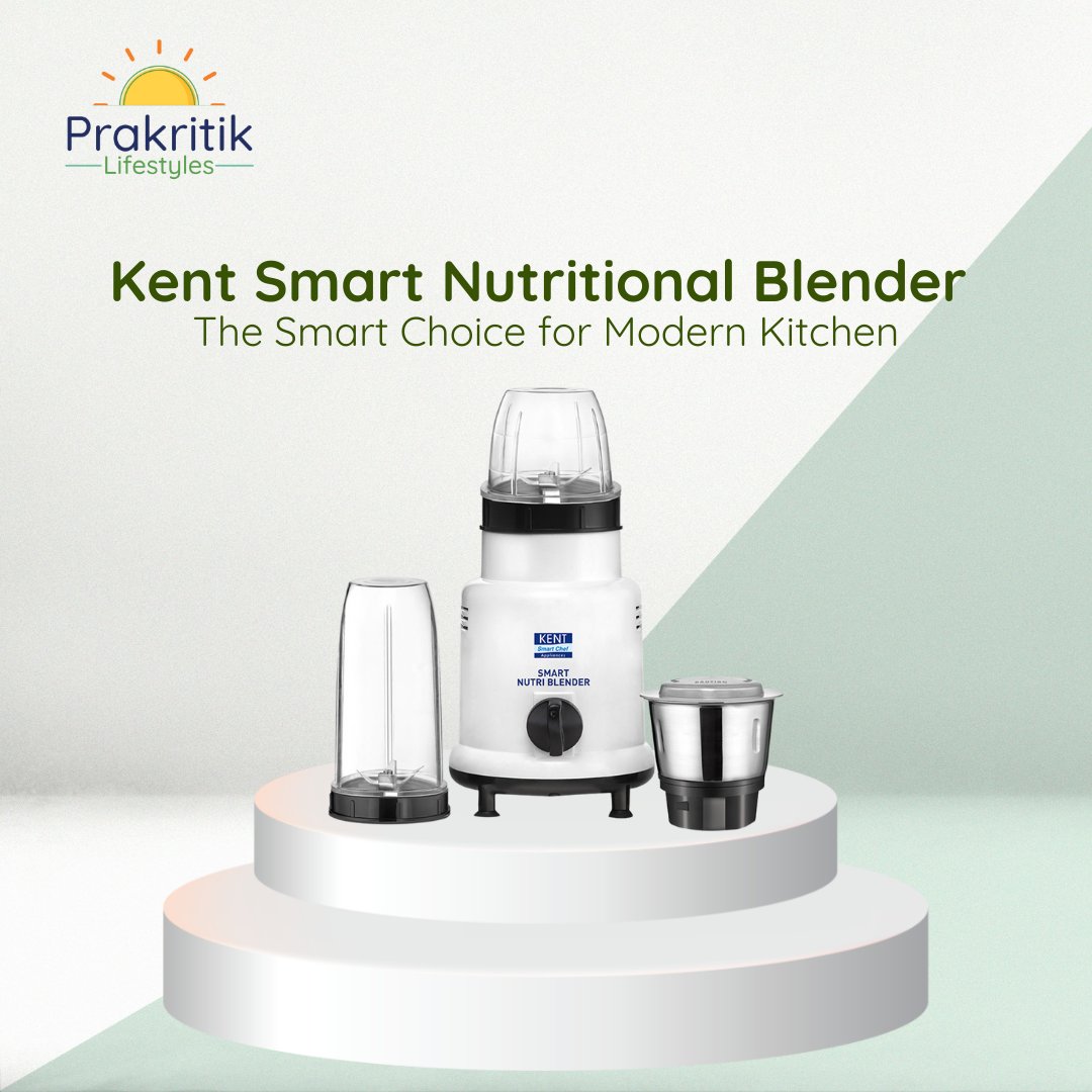 PrakritikLife's tweet image. Presenting #Kent Smart #NutritionalBlender, which is here to make your hustled-bustled days easier. A great product for nuclear families, it makes blending and grinding a breeze. With this #smartblender, make purees, chutneys, and smoothies in a few minutes.
#PrakritikLifestyles