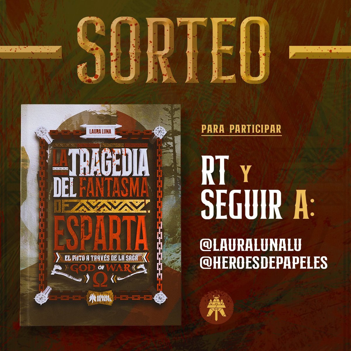 HeroesdePapelES's tweet photo. ¡Nuevo sorteo! 

Llévate un ejemplar de #LaTragediaDelFantasmaDeEsparta, el libro más completo sobre #GodOfWar 💪

Para participar:
✅ Síguenos en @HeroesdePapelES y @LauraLunaLu 
✅ RT y Like a esta publicación

📅Sorteo válido hasta el jueves 28/10/21, a las 23:59h https://t.co/xP16GNIkyI