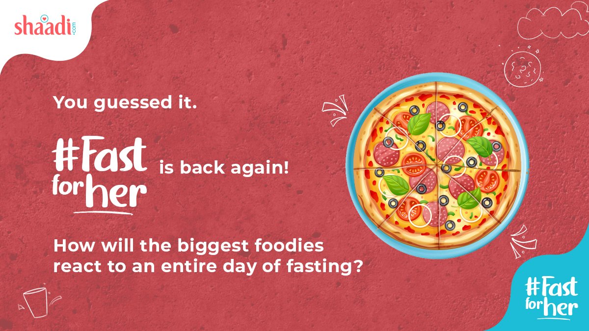 ShaadiDotCom's tweet photo. We’ve challenged some of your favourite foodies in this year’s #FastForHer initiative.
Being hungry for change hits different, we’ll tell you that! Flexed biceps
#keepwatching👀 https://t.co/9Ep1wAE1lk