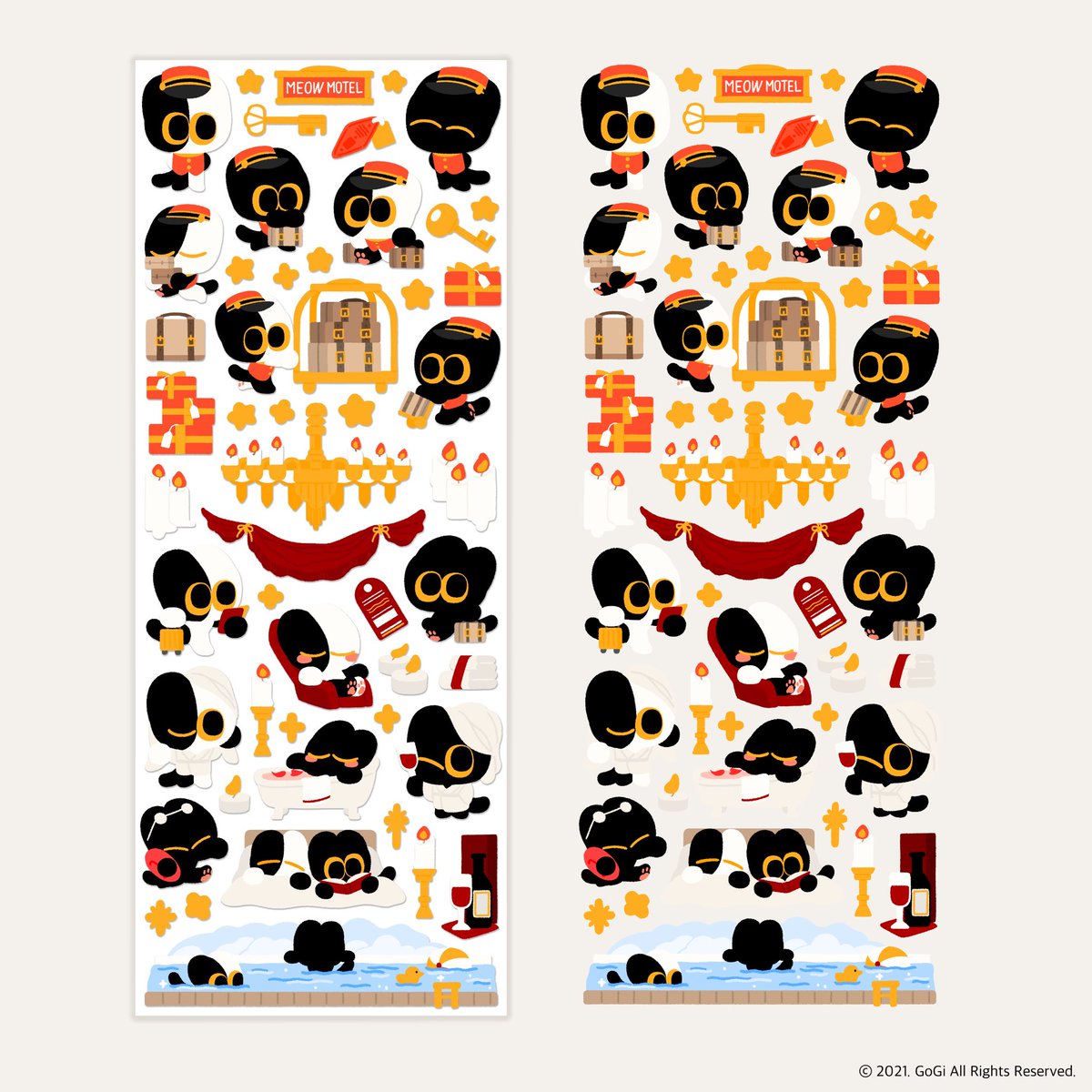 내가 호캉스 가고 싶어서 만든 스티커;)