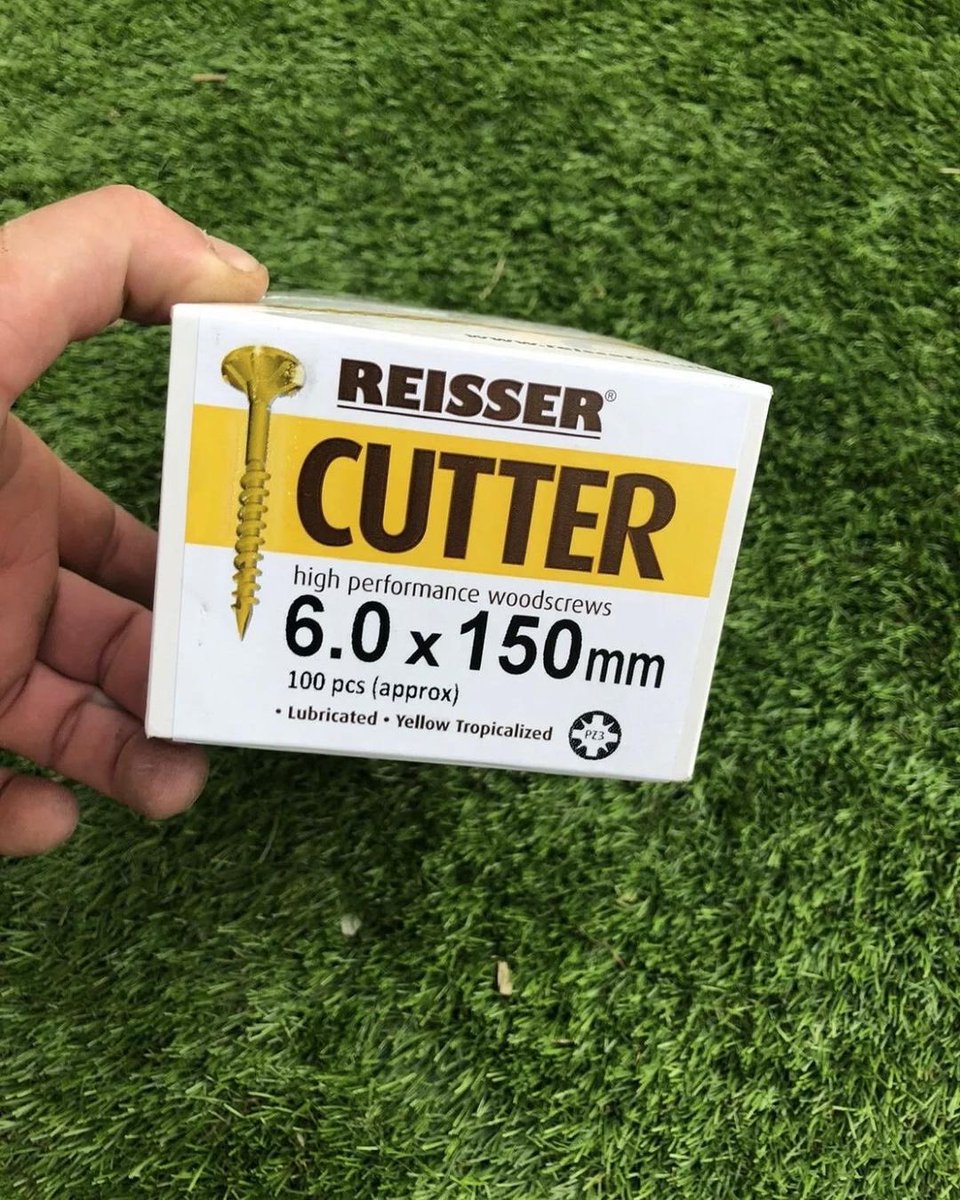ReisserLtd's tweet image. Looking for a woodscrew that’s robust and the heads won’t break and pull off? Look no further than the Reisser High Performance Cutter screw 👍 #Reisser #woodscrews #screws #fixings