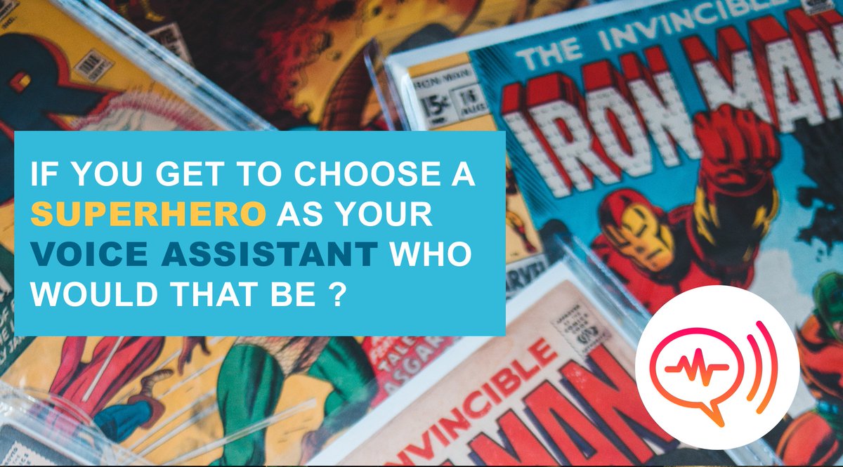 voice_reply's tweet photo. Hey fans of voice interfaces: Halloween is just around the corner! Comment this post to let us know which SUPERHERO should be the voice of your smart speaker!
#superheroes #halloween #smartspeakers https://t.co/eJZUl9vlfF