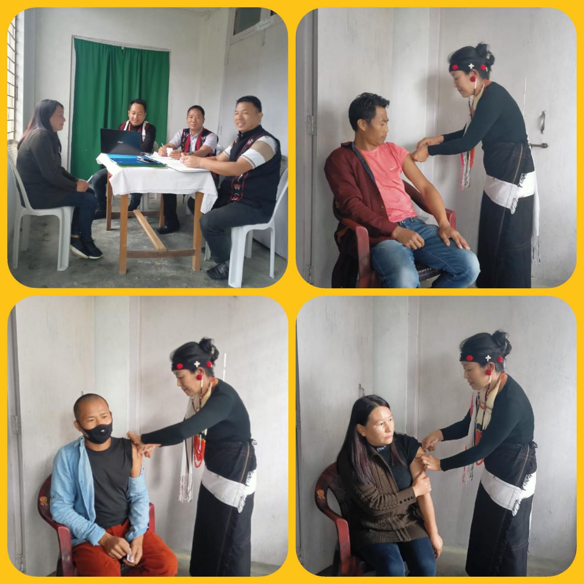 NagalandNhm's tweet photo. Nagaland along with the rest of the country celebrates 100 crore COVID-19  Vaccination milestone 21/10/21
#VaccineCentury #Unite2FightCorona #LargestVaccinationDrive https://t.co/as4rvO392P