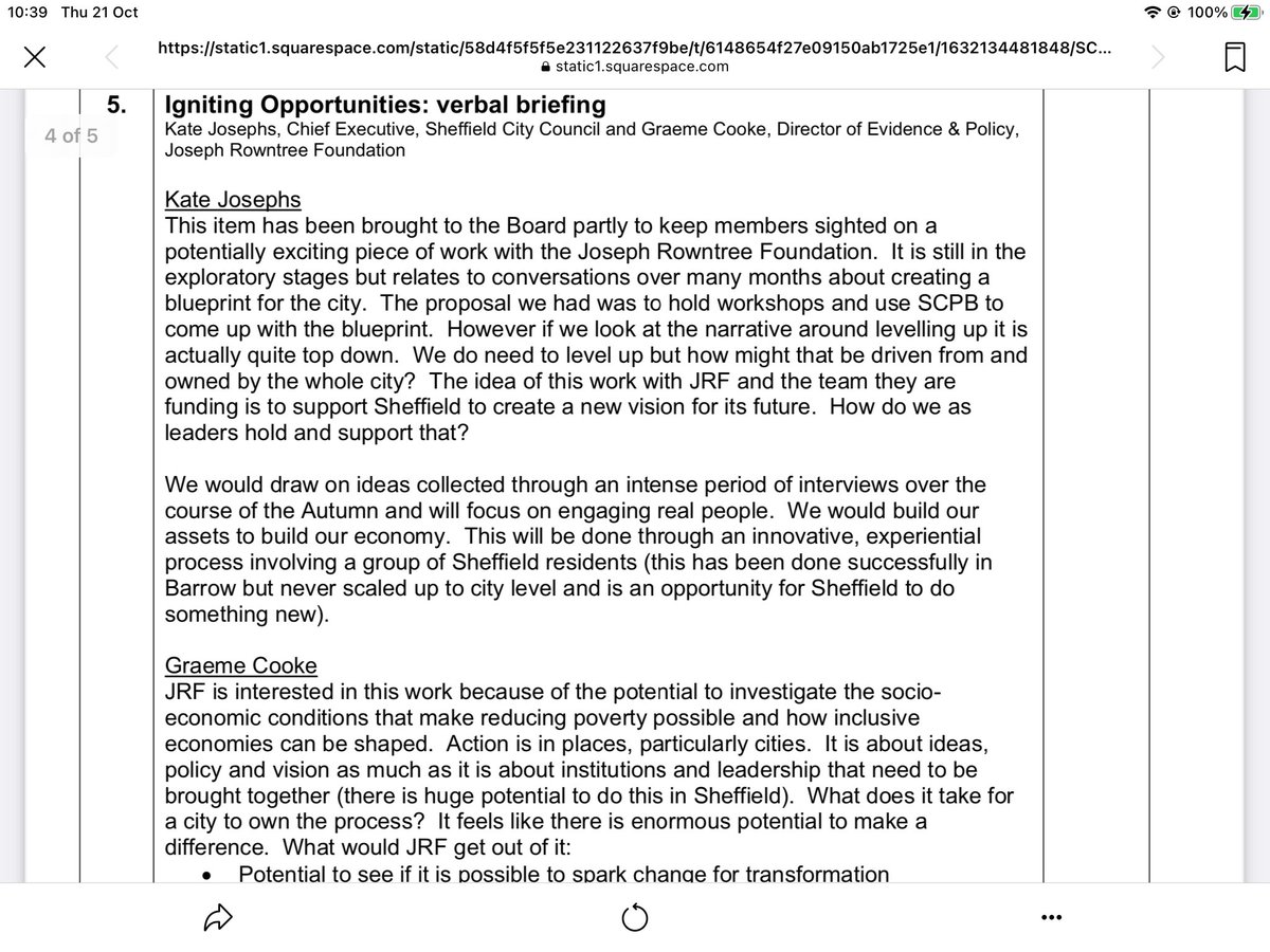 ItsOurCity1's tweet photo. @ShannonSheff @justinmbuxton @katejosephs @ShannonSheff and others tagging us….we don’t know about this/haven’t been involved. But not a citizens assembly and for example, see Sheffield City Partnership Board Meeting minutes from July pp4-5 https://t.co/2yqvJHgSC1 https://t.co/s1LxcJfmHR