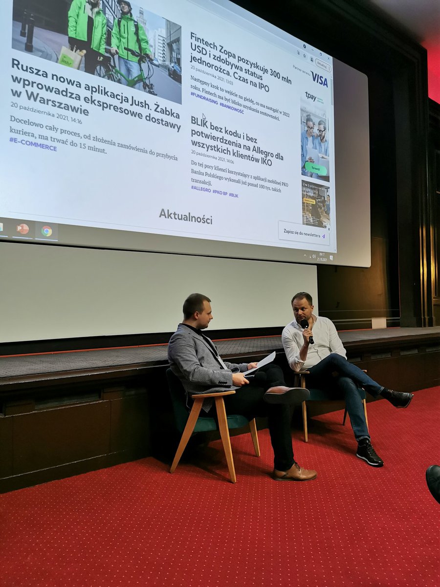 Jak będzie wyglądać bankowość za 5 lat? Fire chat z <a href="/RT_FinTech/">Rafał Tomaszewski</a> i @KarolSadaj podczas #fintekbrunch <a href="/Fintek_pl/">Fintek.pl</a>