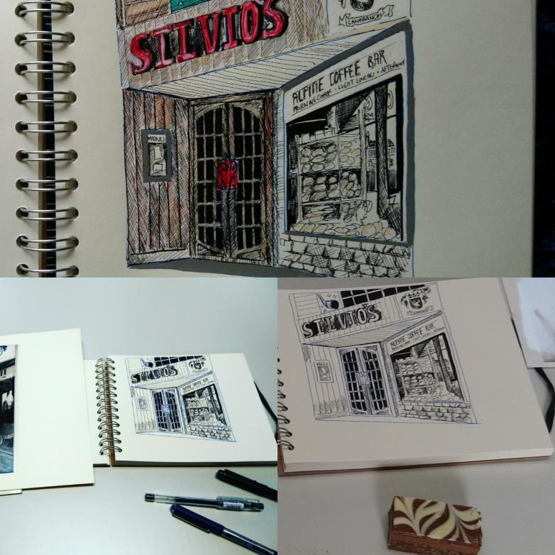 leedslibraries's tweet photo. Here are some sketches from the days sketching, we have 3 hours at each venue and take a break in middle to have drinks and brownies! These sketches are by @biroguyleeds and @punkweasel and Rose #Leeds #Sketching #leedslibraries #sketchbook https://t.co/AhTMu4fUBd