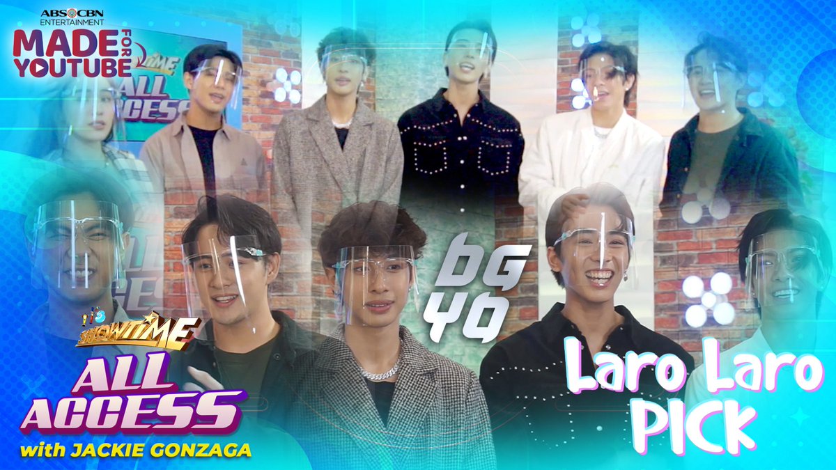 bgyo_ph's tweet photo. #BGYO | via @itsShowtimeNa
Madlang Ka-Access! Join na sa makulay na kulitan with Ate Girl Jackie kasama ang BGYO sa Laro Laro Pick sa #ShowtimeAllAccess! 

🔗 Watch FULL EPISODE here:
https://t.co/DrKTeNxD0m
https://t.co/DrKTeNxD0m
https://t.co/DrKTeNxD0m https://t.co/mrCKECHi0T