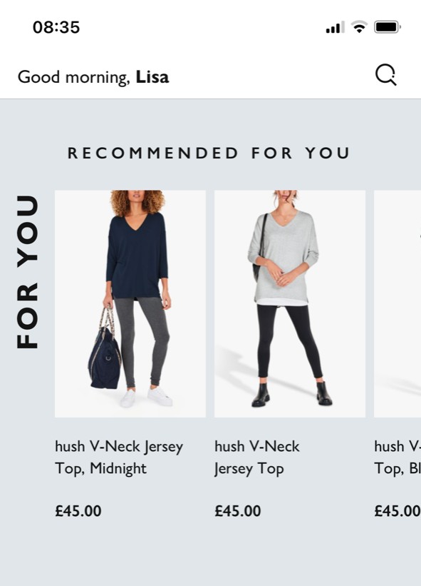 LisaByfG's tweet photo. Pippa Wicks told #RetailWeekLive last week that the store and online are "becoming one" as channels no longer exist. Now @JohnLewisRetail has personalised its app and I think it looks great - personalised, relevant and engaging to build an emotional connection 👏 https://t.co/SFv4qYTggL