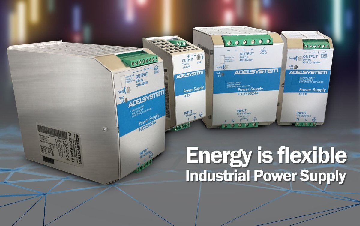 The Adel System range of industrial FLEX power supplies are ideal for use in the energy backup function within the industrial automation field. 
linkedin.com/feed/update/ur…

#industrialautomation #power #backupsolutions   #remotemonitoring #automationsolutions #fireprotection