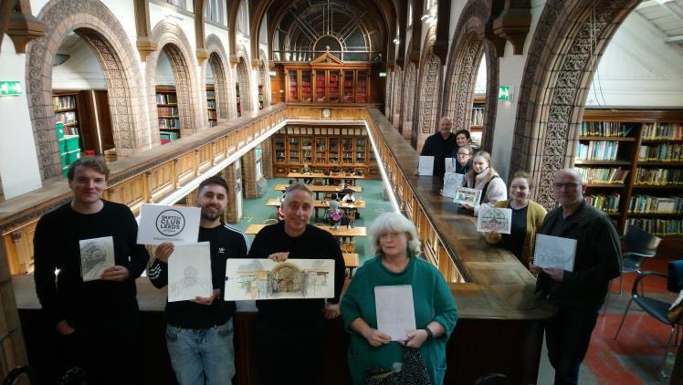 leedslibraries's tweet photo. We would like to thank everyone for hosting us @leedslibraries was an amazing venue to sketch from and everyone loved it! #Leeds #Sketching #leedslibraries #sketchbook https://t.co/nTNvn76L8q