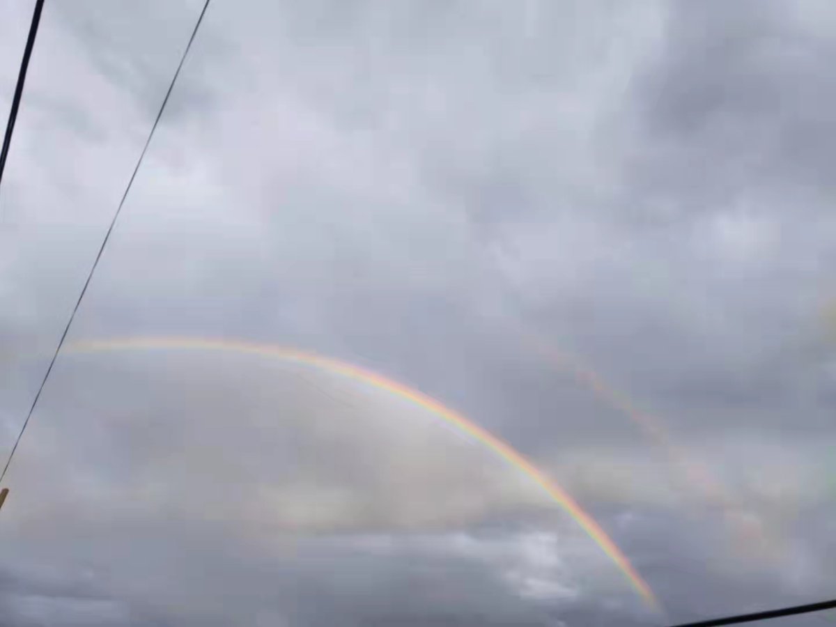Dizzybusy2's tweet photo. Rainbow can bring you good luck 💗 #rainbowtoken #lucky #goodmorning #ThursdayThoughts #thursdaymorning https://t.co/kIm8dD5ZWV