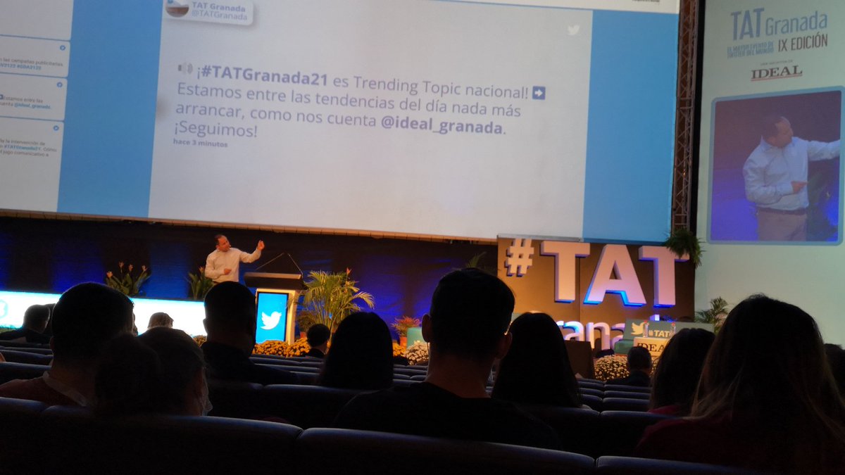 Aguasvira's tweet photo. Trending topic #TATGranada21
@ideal_granada @TATGranada
Seguimos con la Ponencia @edeleon hablando como conocer la personalidad de los usuarios a través de sus tuis. @Guud
DINAMIZACIÓN #API201 https://t.co/ZQimmfkZ00