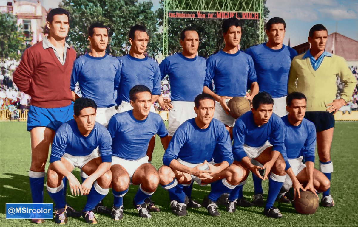 MSircolor's tweet image. El #CDSanFernando en el estadio de #Vallejo de la #UDLevante 11-9-60 partido inagural de la temporada 60-61 de la 2ªDivisión #Puche #NicoPeriñan #Jiménez #Lolín #Echarri #Petralanda #Echezarreta; #Pepín #Carballines #Elorriaga #León y #LuisPeriñan @SanFernando_CD @Sanfernandocd1