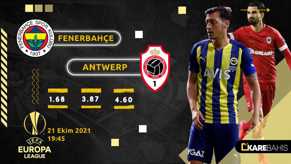 ⚽ UEFA Avrupa Ligi'nde bu akşam temsilcimiz Fenerbahçe, Antwerp'i konuk ediyor! 🔥

✅ Karebahis'te en yüksek oranlarla bu heyecana sen de ortak ol! 

📲 karebahis136.com