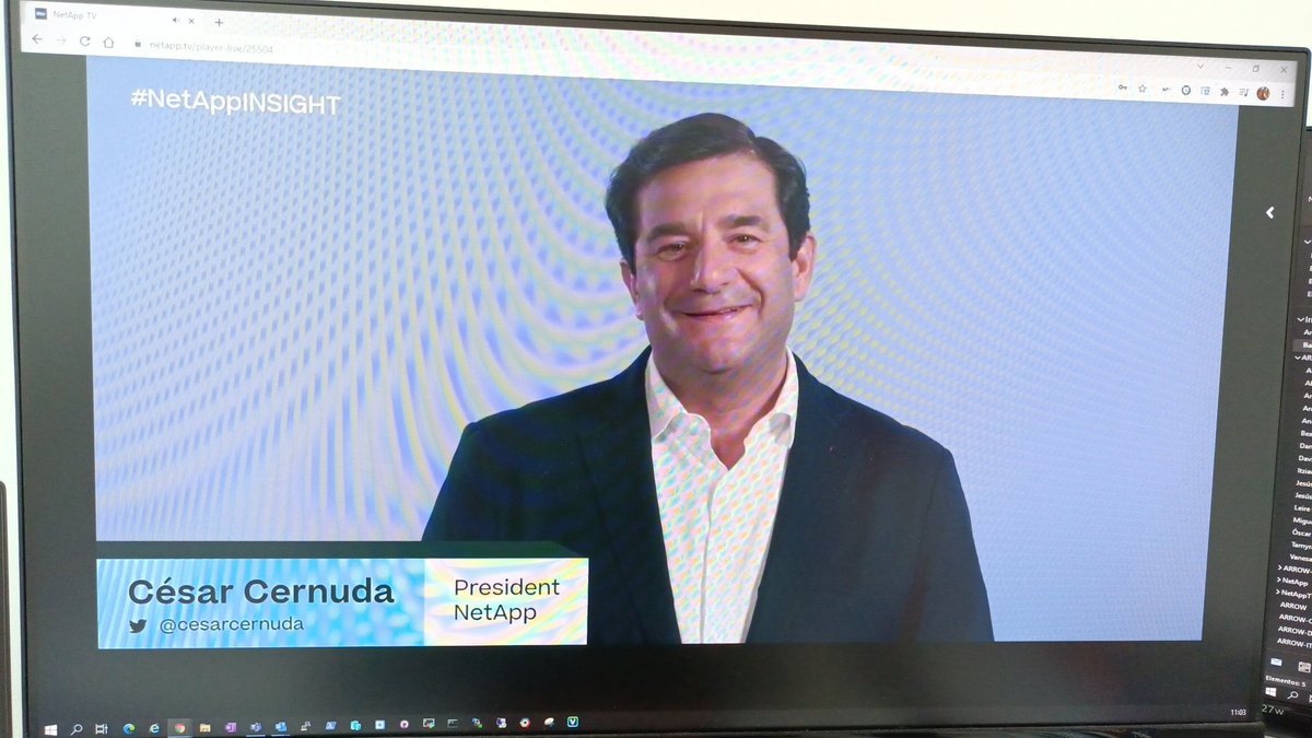 It's time for the #NetAppINSIGHT Keynote Day 2. Tune in to hear from <a href="/NetApp_es/">NetApp España</a> President <a href="/cesarcernuda/">César Cernuda</a> and more Legends!