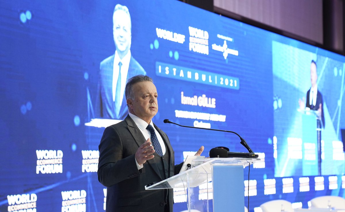 ismail_gulle's tweet photo. "Avrasya'nın Dijital Başkenti: İstanbul" ana temasıyla gerçekleştirilen World #ECommerce Forum 2021’de e-ticareti konuştuk. 
TİM e-İhracat Konseyi'nin kurulması çalışmalarımız sürüyor.
Hedefimiz; e-ihracatın payını toplam ihracatımız içerisinde yüzde 5 seviyesine çıkarmak. https://t.co/fndcNHnQxg