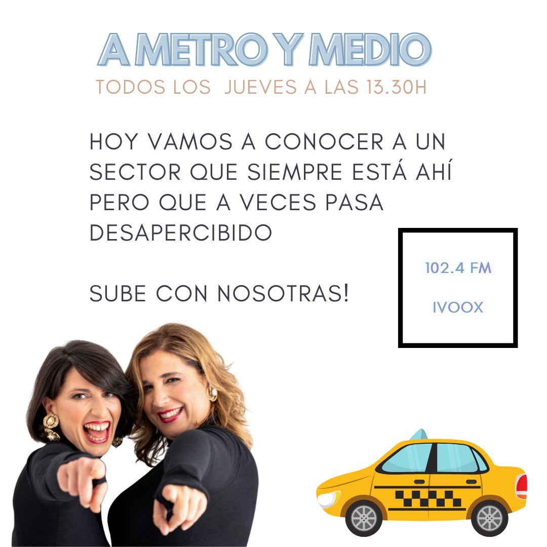 LaInter968's tweet photo. Os esperamos a las 13.30h en la 102.4 fm, y a partir de las 14h nos podrás encontrar en Ivoox!

#radio #radiomurcia #magazine #noticias #actualidad #taxi #gremiodeltaxi #taxistas #conductores #necesidades #problemas #marketing #marketingdigital #ametroymedio https://t.co/tkYY6hUlH4