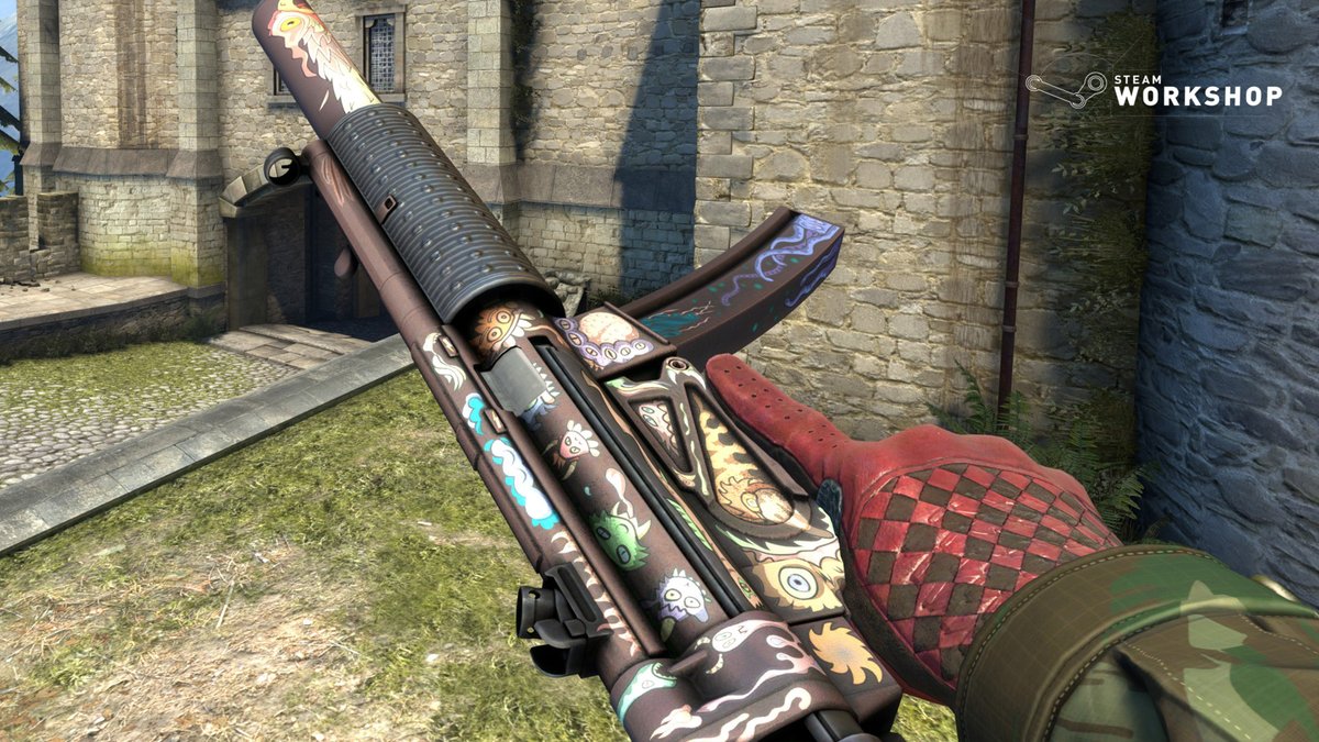 pinizh's tweet photo. Our work with hook. MP5-SD | Kid's Necronomicon
for Dreams and Nightmares contest
#csgocommunity #csgoskins #CSGO #csgodev https://t.co/DUbwbD7Zed