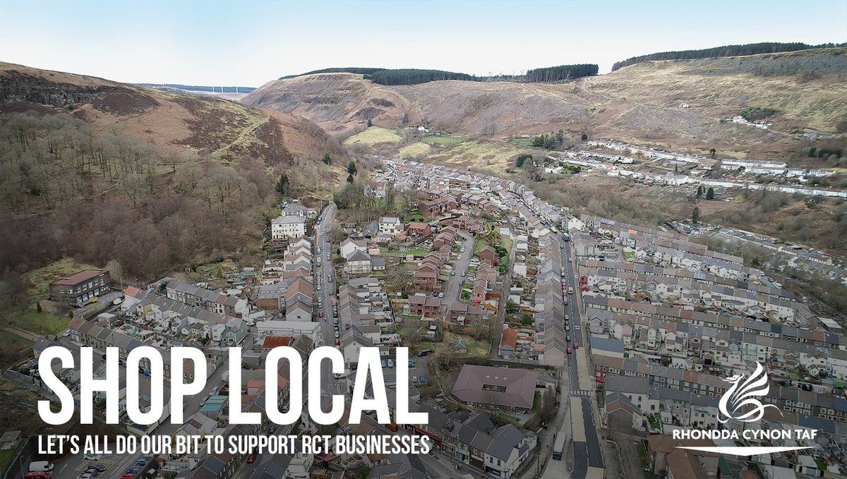 RCTCouncil's tweet photo. Our #ShopLocalRCT campaign is asking residents to visit our wonderful high street businesses - they are the heartbeat of communities, have a unique offer and have made huge sacrifices in the pandemic. Details here: https://t.co/O1UtgpXP6u https://t.co/1Y8LZCXbF0