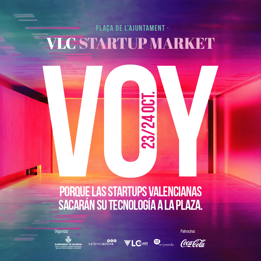 Love Valencia (@love_valencia) on Twitter photo .#VLCStartupMarket une al talento de la terreta este fin de semana en la Plaza del Ayuntamiento.🚀📱
Un evento gratuito con lo mejor de la innovación y la tecnología: robots, drones, gaming y mucho más.
📆23 y 24 de octubre
⌚️De 10 a 19h
💻 <a href="/valenciactiva_/">València Activa</a> .#VLCStartupMarket une al talento de la terreta este fin de semana en la Plaza del Ayuntamiento.🚀📱
Un evento gratuito con lo mejor de la innovación y la tecnología: robots, drones, gaming y mucho más.
📆23 y 24 de octubre
⌚️De 10 a 19h
💻 <a href="/valenciactiva_/">València Activa</a>