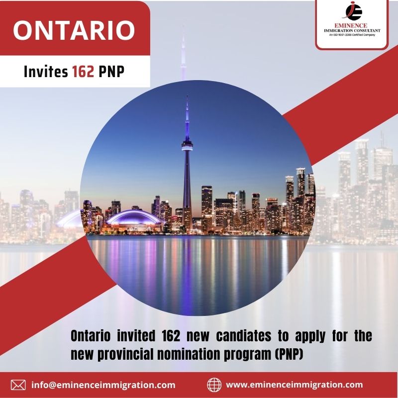 Canadian Province, Ontario has issued 162 Invitation To Apply (ITA) to Express Entry candidates for Canada’s Permanent Residence Visa.

Talk to our expert counselors: +91-9515141684

#Canada #CanadaPR #CanadaImmigration #ExpressEntry #ProvincialNominationProgram #PNP #Ontario