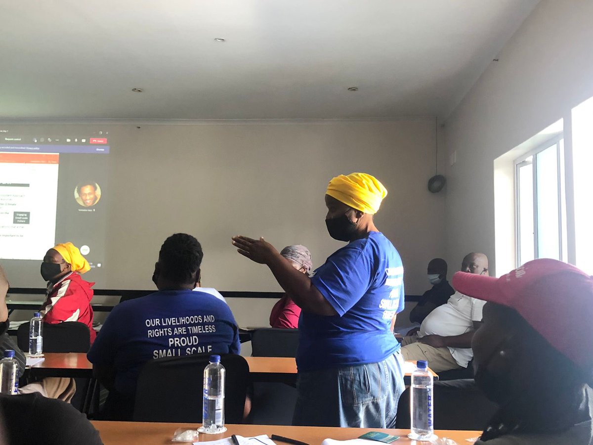 MasifundiseDT's tweet photo. Coastal Links KZN and Masifundise met with @environmentza on 13th October to discuss the public consultation on the development of the Ocean Economy Masterplan process #OEMP https://t.co/sHZBp999pe