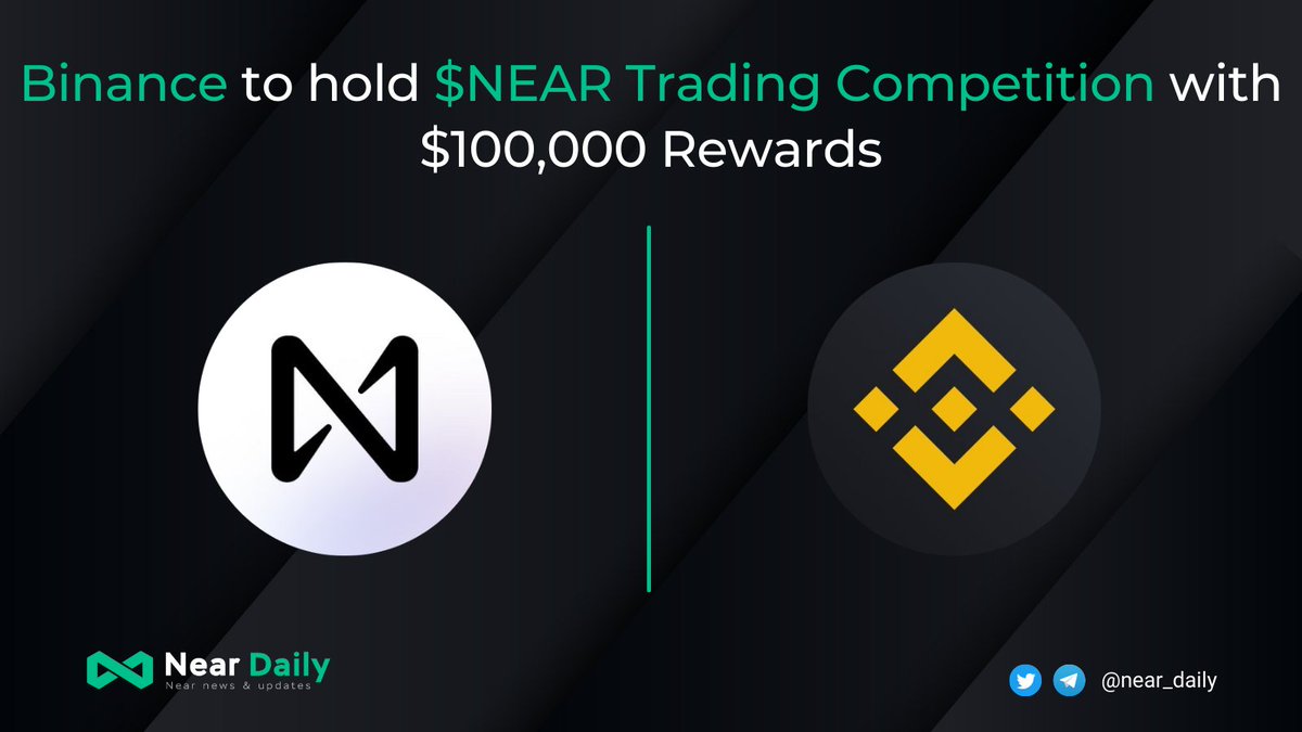 MidenDaily's tweet photo. 🎉 Hey $NEAR lovers, check out NEAR competition to get reward up to 100,000$ on @binance . The competition’s aim is to support the ecosystem.

👉 Details: https://t.co/1SsnTASa2k

$NEAR #NEAR #NEARverse https://t.co/wXCZPFg1d8