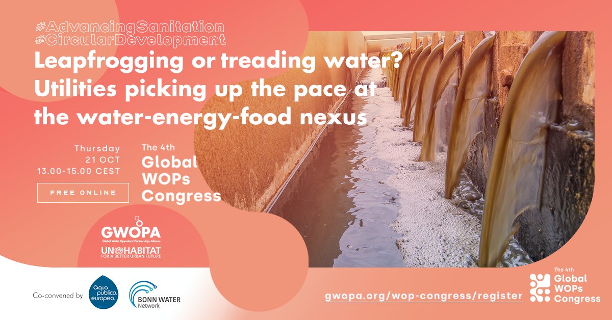 APE_EU's tweet photo. 💧The #WOPCongress is ongoing! Join us today at:
🔹Leapfrogging or treading water? session on #CircularDevelopment - co-convened by Aqua Publica ⏰13h-15h
🔹Successful factors for enabling #WOPs: The French case #Regionalevent ⏰16h - 17h30
✍️Register: https://t.co/oFZmKsN16U https://t.co/CkjmgS9yqp