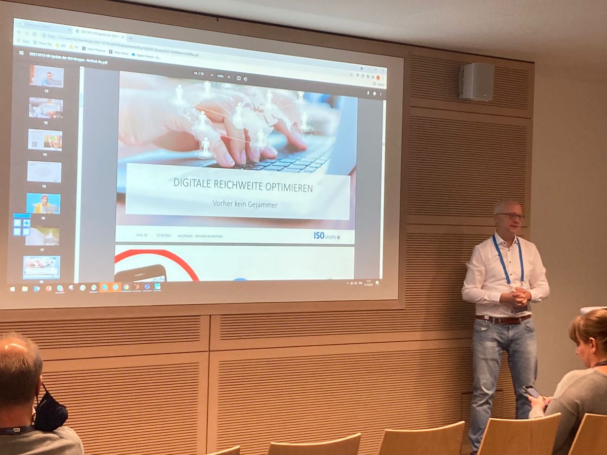 HRxplore's tweet photo. @KlingenmaierISO zu Rethink recruiting 

#HR #HRxplore https://t.co/joKLuEoXQv