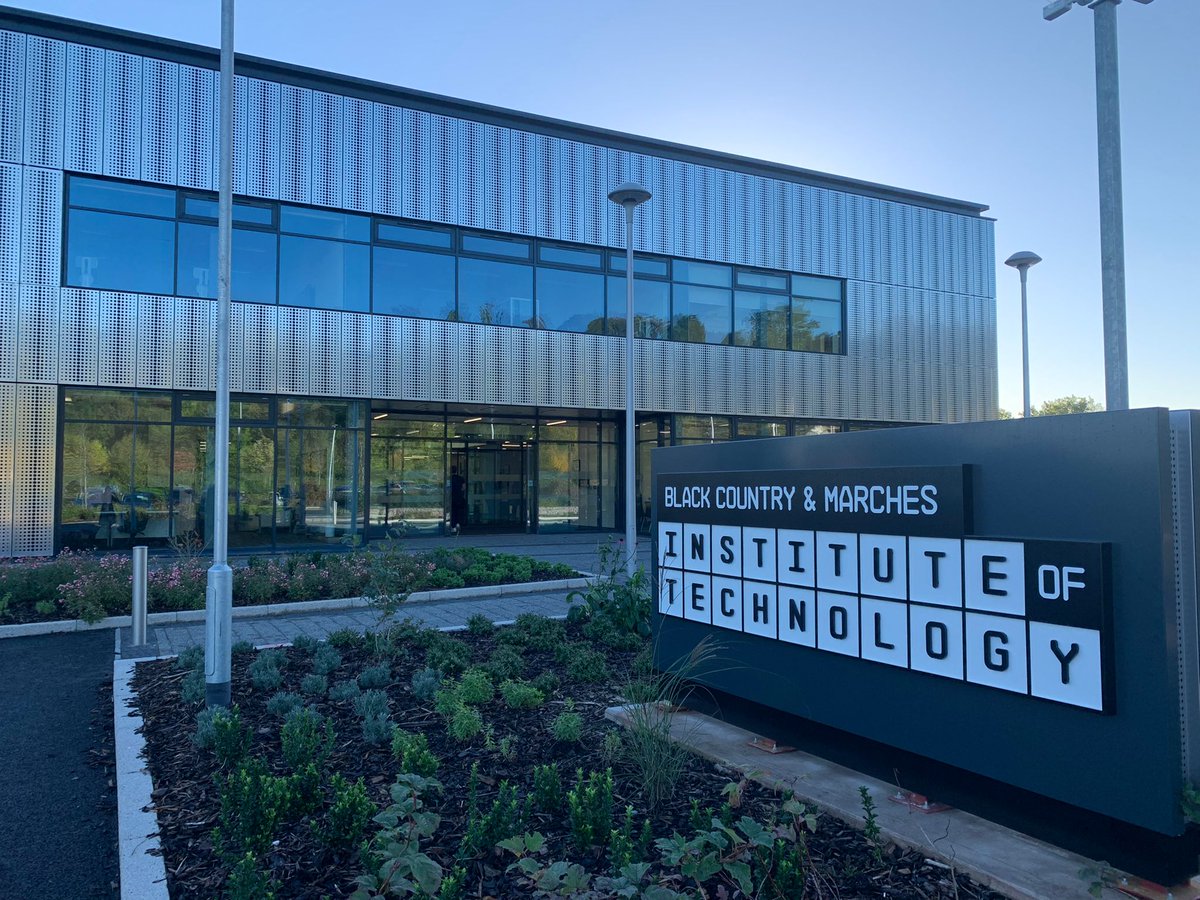 BCM_IoT's tweet photo. We're all set and ready to welcome our guests to the official opening ceremony of the Black Country & Marches Institute of Technology. What an exciting day it will be!⚡️ #BCMIoT https://t.co/KT1GFSwlkN