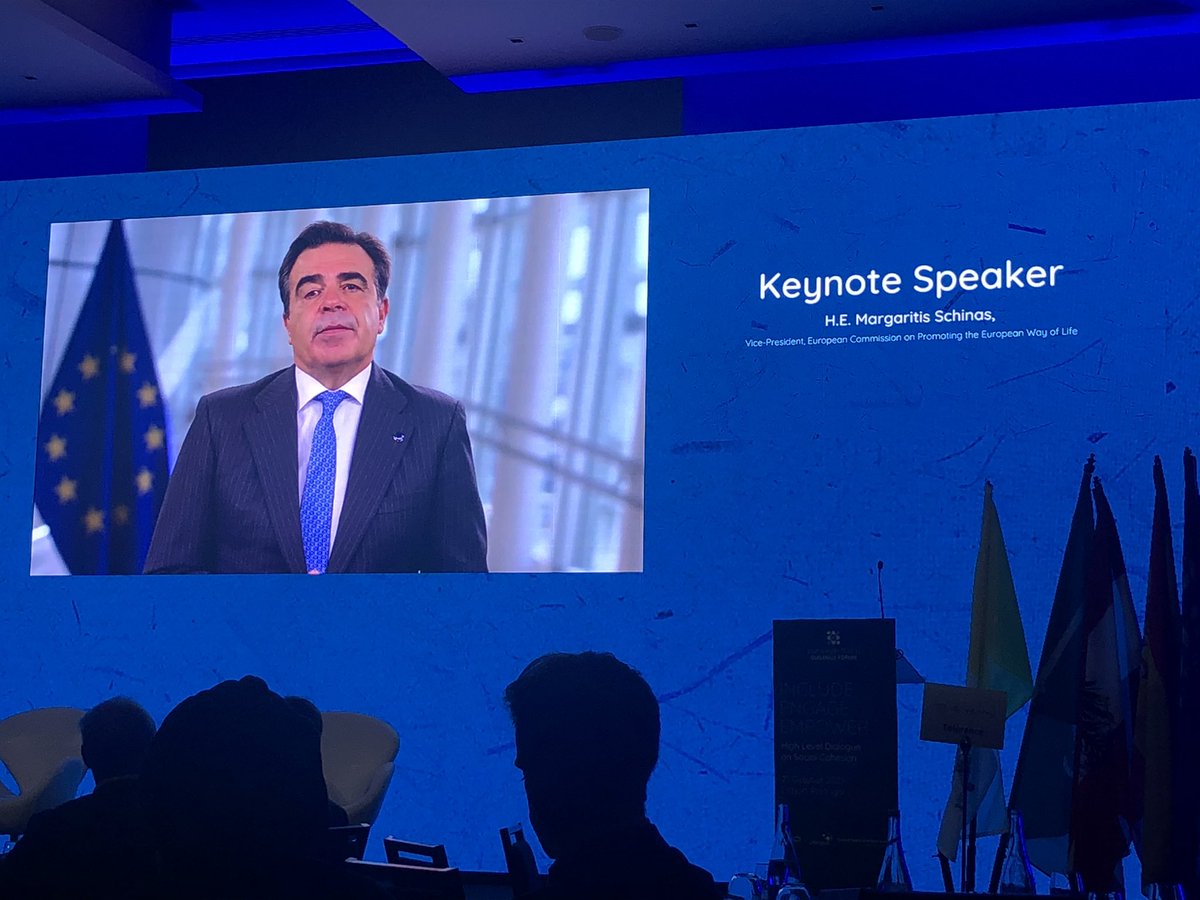 KadicMeskic's tweet photo. ‘We need to provide and ensure refugees an migrants with tools that they need to fulfill all their potentials. Inclusion is a symbol of European Way of Life.’ Margaitis Schias @EU_Commission #EuropeanWayofLife #socialcohesion #dialogue4inclusion @KAICIID https://t.co/SMAYYb8jtl