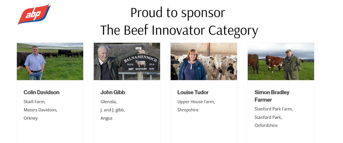 AbpFoods's tweet photo. We are proud to sponsor The Beef Innovator category at this year’s British Farming Awards. Best of luck to all the finalists @BritishFarmingAwards #proudsponsor #BFA2021 https://t.co/WwQ6cKdQha