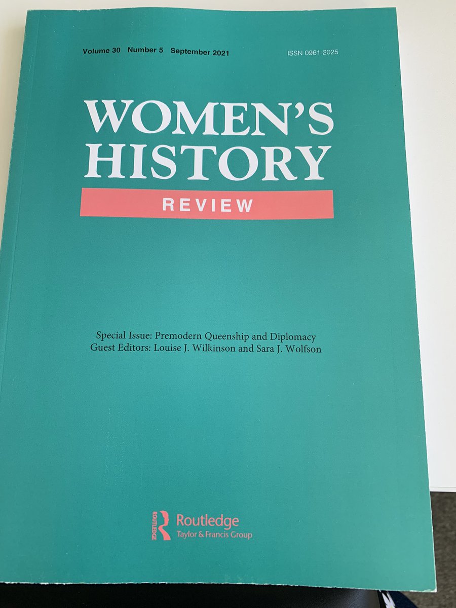 Look what was sitting in my postbox @SaraWolfson1: our SI on Premodern #Queenship and Diplomacy…