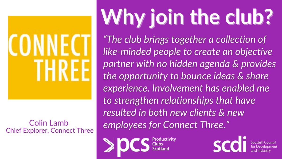 PeerWorksScot's tweet photo. It's great to hear feedback from #ProductivityClub participants. Thank you @connect_three 👍

This is what we are all about #ideas #networking #relationships #collaboration 

📝Join the club, sign up now, all our clubs are FREE 👏https://t.co/iiNW3Se97C #TBThursday https://t.co/mkJTCuRbvw