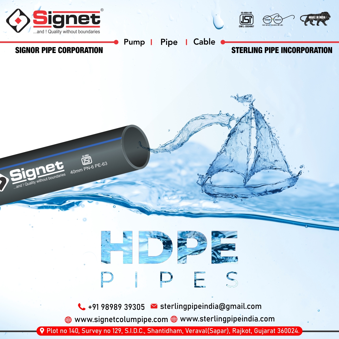 Sterlingpipe's tweet photo. Excellent manufacturer of quality HDPE Pipes that are stronger than ever &amp; provide the best performance.

For More Details:-
Visit:- https://t.co/NoFQae3G2J
Mo:- +919898939305
Mail:- sterlingpipeindia@gmail.com

#sterlingpipe #sterlingpipeindia #hdpepipe #hdpepipemanufacturers https://t.co/V234jAVqga