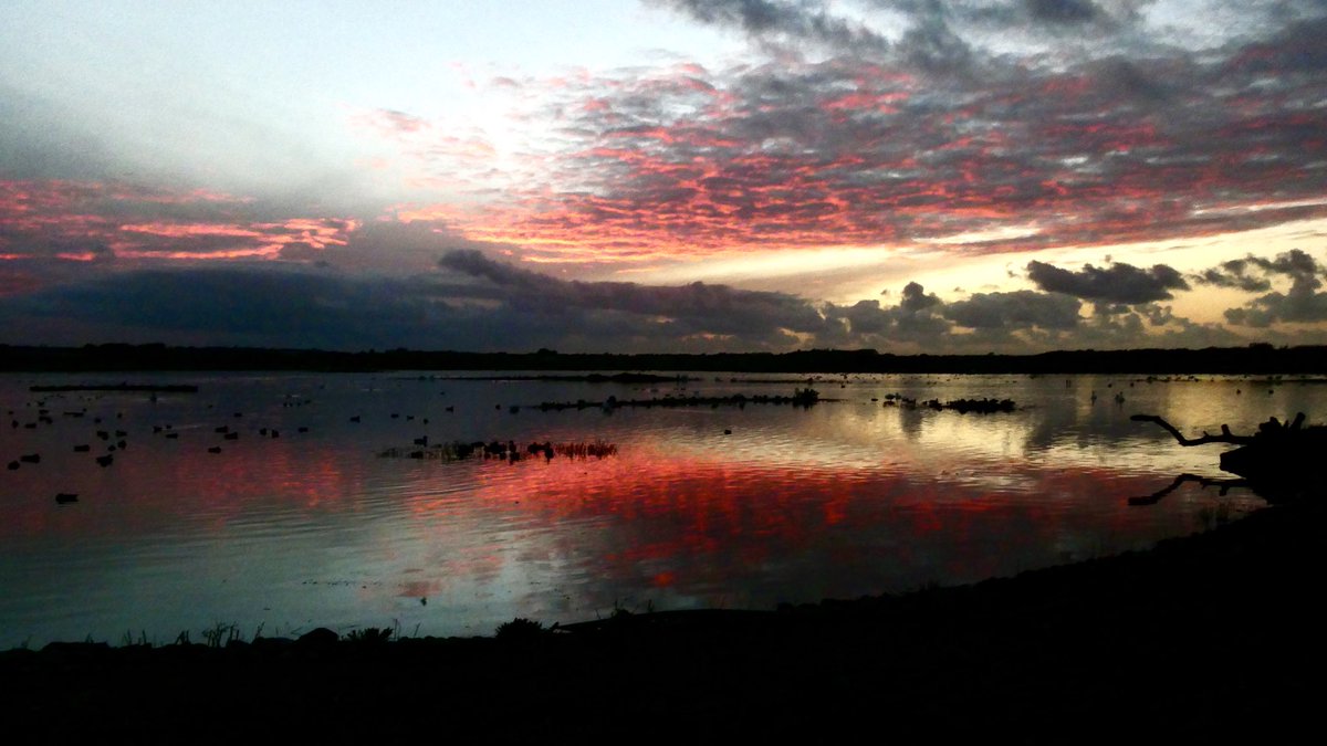 Joe_slow's tweet photo. Wild sky over ⁦@WWTMartinMere⁩ #weather https://t.co/jG9HzMN5e0