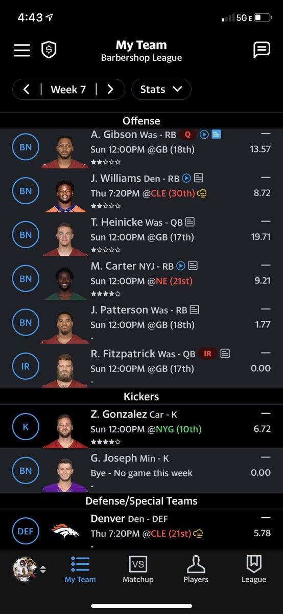 AVlATEE's tweet photo. @NFLFantasy #SetMyLineup https://t.co/zgVt8xMEF3
