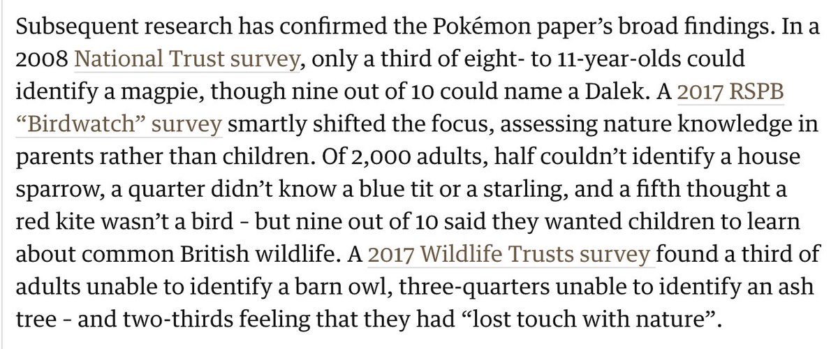 alice5439's tweet photo. Hello @RobGMacfarlane 👋 These links in this article are broken. I've searched but can't find them. https://t.co/QeIJ0w2xgB 
I'm an English student with an interest in wildlife so would find the findings useful for my research. Would you be able to locate them for me, please? https://t.co/aFW43ddL2s