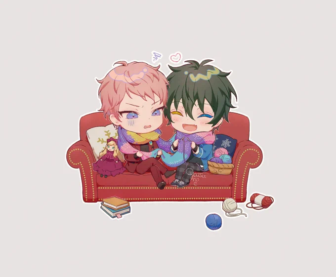 編み物ソファ~🧶 